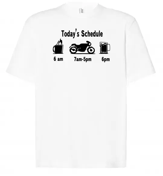 Футболка Оверсайз ДЕНЬ МОТОЦИКЛИСТА Білий фото