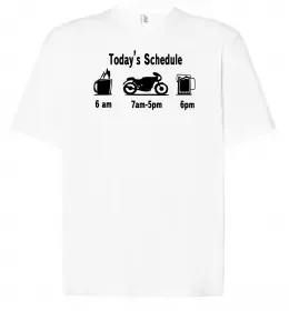 Футболка Оверсайз ДЕНЬ МОТОЦИКЛИСТА Білий фото