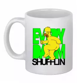 Чашка керамическая Гомер Сімпсон показує пальцем Белый фото