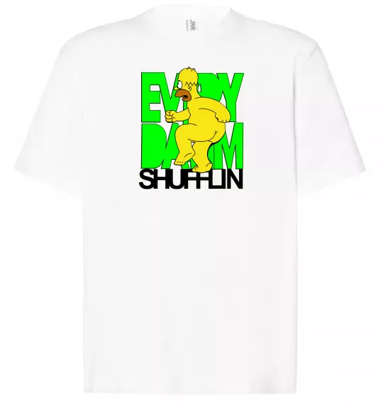 Футболка Оверсайз Сімпсон оголений Білий фото