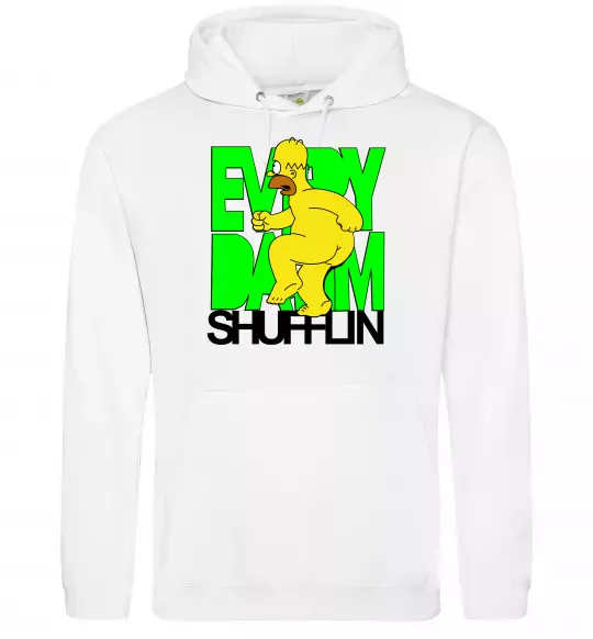 Жіноча толстовка (худі) Сімпсон оголений Білий фото