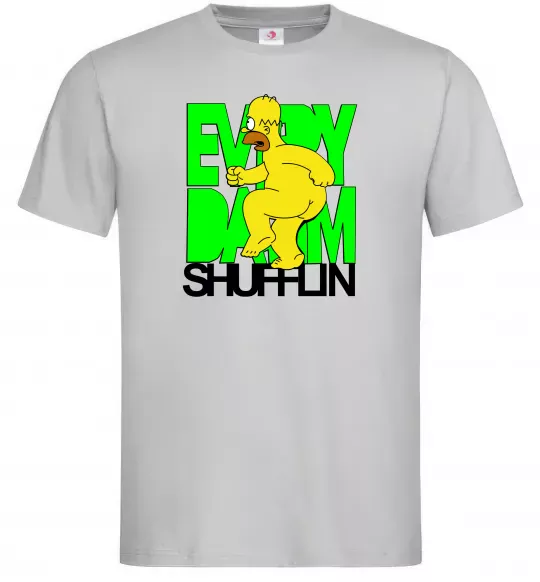 Мужская футболка Сімпсон оголений Серый фото