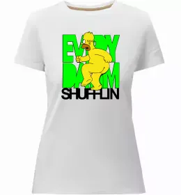 Женская премиум футболка Сімпсон українець Белый фото