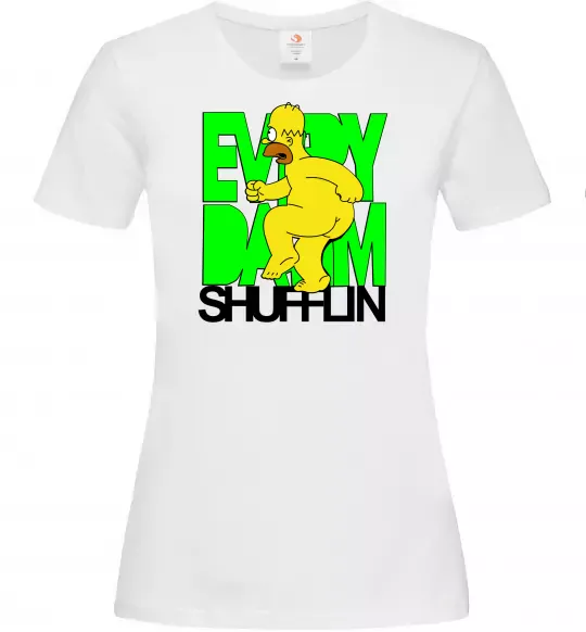 Жіноча футболка Сімпсон оголений Білий фото