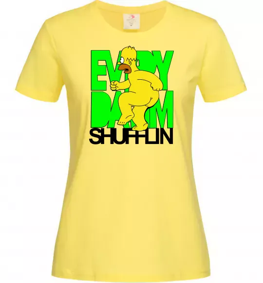 Жіноча футболка Сімпсон оголений Лимонний фото