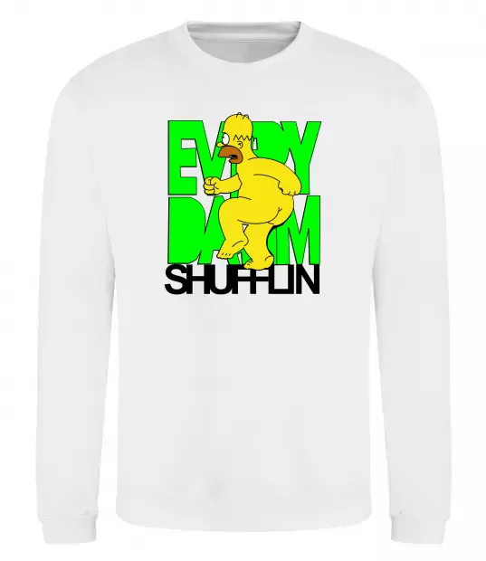 Свитшот Сімпсон оголений Белый фото