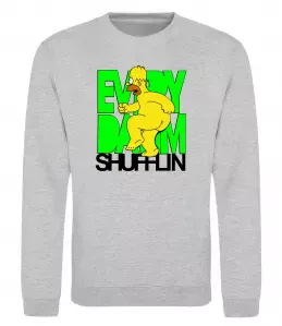 Свитшот SIMPSON SANTA Серый меланж фото