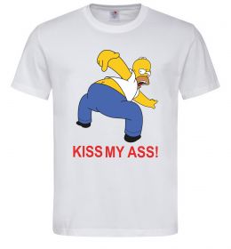 Мужская футболка KISS MY ASS Homer simpson