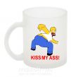 Чашка скляна KISS MY ASS Homer simpson Фроузен фото