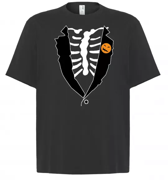 Футболка Оверсайз Фрак на Хеловвін Черный фото