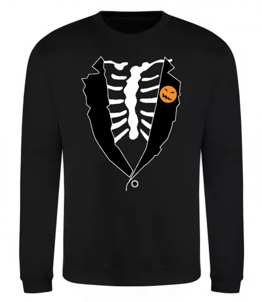 Світшот Фрак на Хеловвін Чорний фото