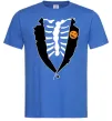 Чоловіча футболка Фрак на Хеловвін Яскраво-синій Чоловіча футболка Фрак на Хеловвін Яскраво-синій фото