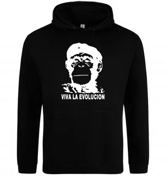 Женская толстовка (худи) VIVA LA EVOLUCION Черный фото