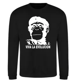 Світшот VIVA LA EVOLUCION Чорний фото