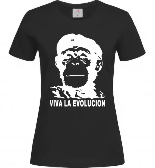 Женская футболка VIVA LA EVOLUCION Черный фото