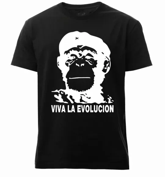 Мужская премиум футболка VIVA LA EVOLUCION Черный фото