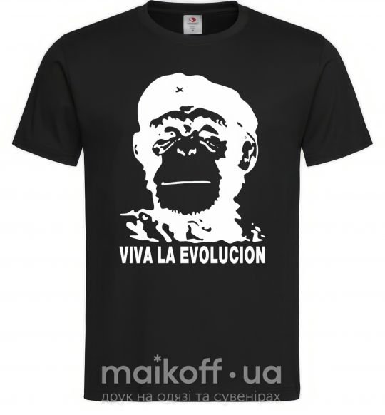 Чоловіча футболка VIVA LA EVOLUCION Чорний фото