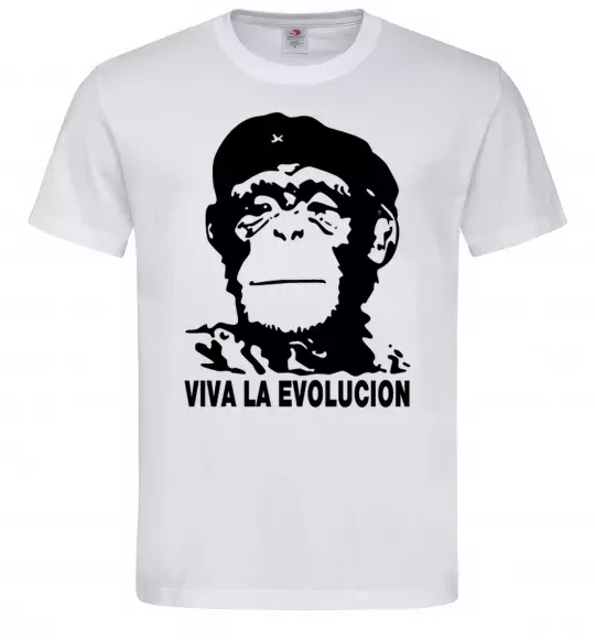 Чоловіча футболка VIVA LA EVOLUCION Білий фото