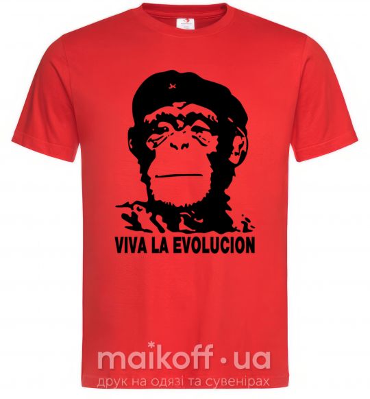 Мужская футболка VIVA LA EVOLUCION Красный фото