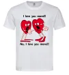 Мужская футболка I LOVE YOU MORE!... Белый Мужская футболка I LOVE YOU MORE!... Белый фото