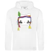 Чоловіча толстовка (худі) HELLO KITTY INDIAN Білий фото