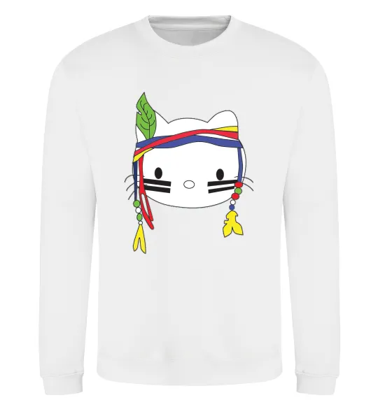 Свитшот HELLO KITTY INDIAN Белый фото