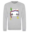 Свитшот HELLO KITTY INDIAN Серый меланж фото