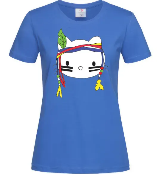 Женская футболка HELLO KITTY INDIAN Ярко-синий фото