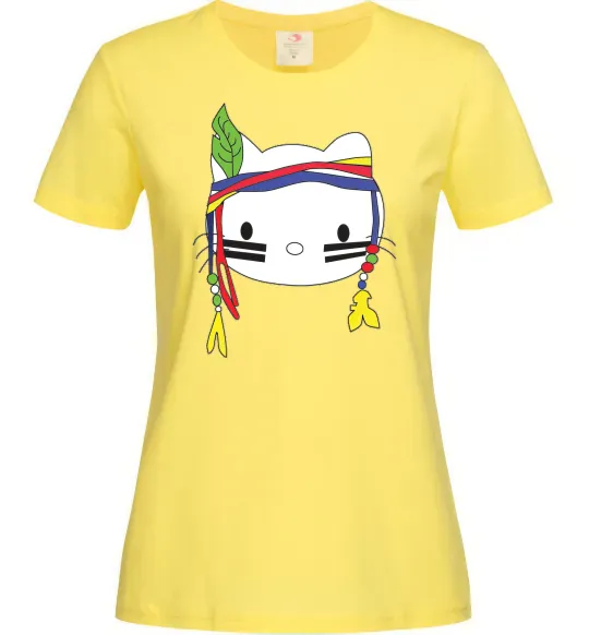 Женская футболка HELLO KITTY INDIAN Лимонный фото