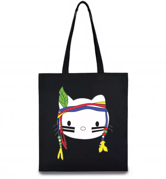 Еко-сумка HELLO KITTY INDIAN Чорний фото