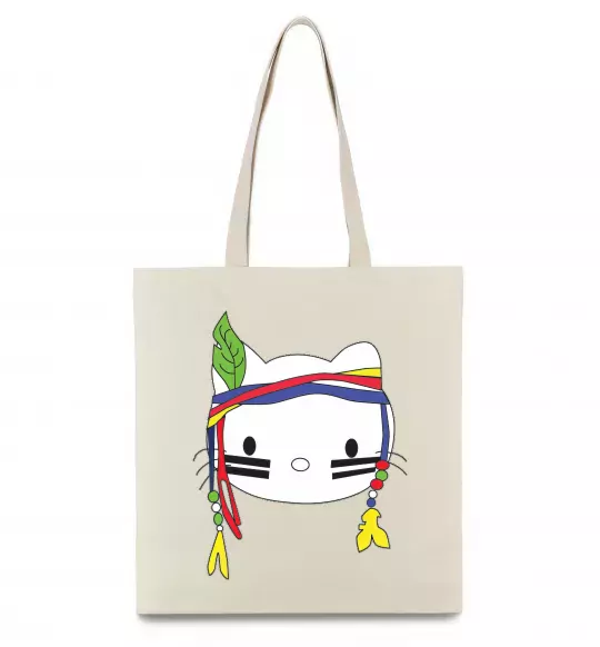Еко-сумка HELLO KITTY INDIAN Бежевий фото