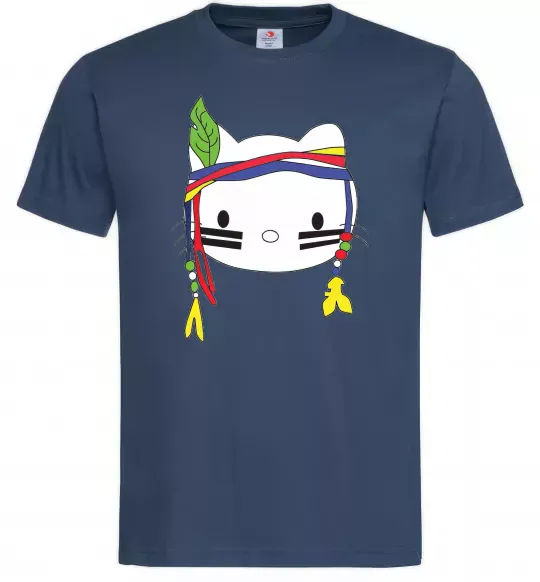 Мужская футболка HELLO KITTY INDIAN Темно-синий фото