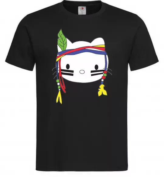 Мужская футболка HELLO KITTY INDIAN Черный фото