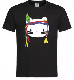 Чоловіча футболка HELLO KITTY INDIAN Чорний фото