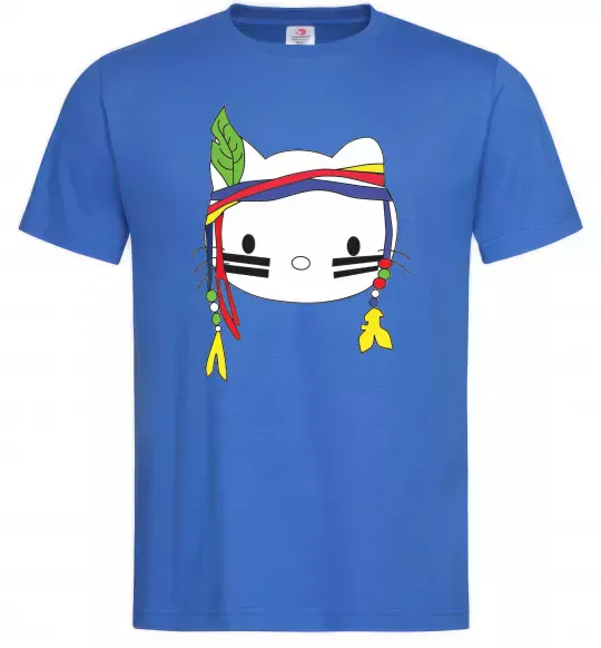 Мужская футболка HELLO KITTY INDIAN Ярко-синий фото