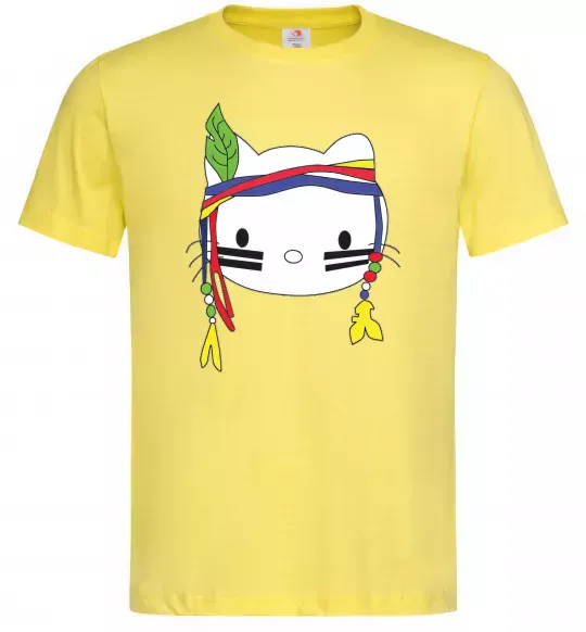 Мужская футболка HELLO KITTY INDIAN Лимонный фото