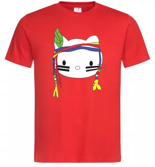 Мужская футболка HELLO KITTY INDIAN Красный фото