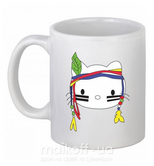 Чашка керамічна HELLO KITTY INDIAN Білий фото