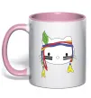 Чашка с цветной ручкой HELLO KITTY INDIAN Нежно розовый фото
