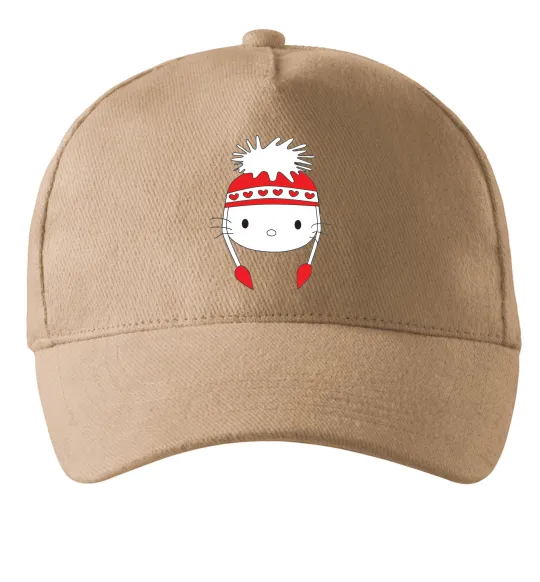 Кепка Hello kitty in caps Пісочний фото