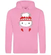 Чоловіча толстовка (худі) Hello kitty in caps Рожевий фото