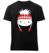 Мужская премиум футболка Hello kitty in caps Черный фото