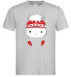 Чоловіча футболка Hello kitty in caps Сірий фото