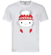 Чоловіча футболка Hello kitty in caps Білий фото
