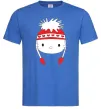 Чоловіча футболка Hello kitty in caps Яскраво-синій фото