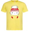 Чоловіча футболка Hello kitty in caps Лимонний фото