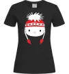 Женская футболка Hello kitty in caps Черный фото