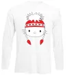Лонгслив Hello kitty in caps Белый фото