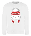 Світшот Hello kitty in caps Білий фото