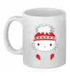 Чашка керамическая Hello kitty in caps Белый фото